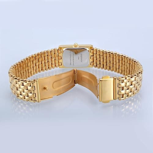 BERNY Gold Watches for Women Updated Ladies Quartz Wrist Watches Stainless Steel Band Womens Small Gold Watch Luxury Casual Fashion Bracelet Tools Included thumbnail 3