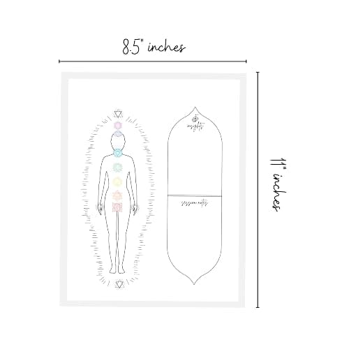 Reiki Distant Session Chakra Healing Board | Physical Printed 8.5" x 11" inches Crystal Healing Meditation Pack of 50 thumbnail 5