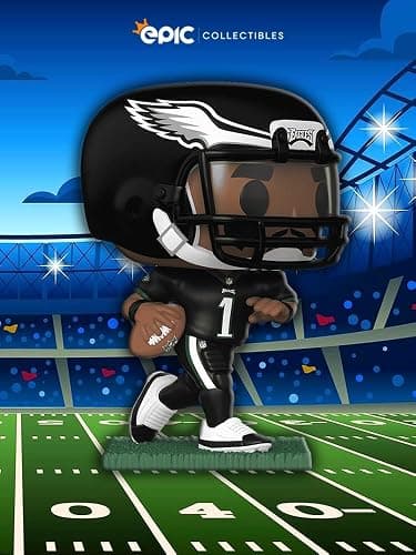 Epic Collectibles Football: Eagles - Jalen Hurts Vinyl Figure Bundle with Compatible Funko Pop Box Protector thumbnail 2