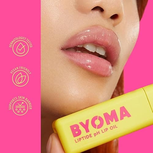 BYOMA Liptide pH Lip Oil - Glossy, Non-Sticky Gloss with pH Adaptive Tint - Peptide Lip Treatment with Peptides, Avocado & Tamanu Oils - Softens, Plumps, Hydrates - 0.16 oz thumbnail 5
