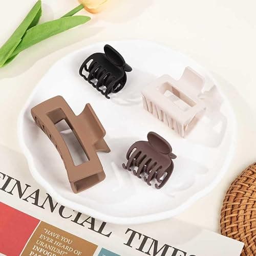 3 Styles Hair Clips for Women, 12 PCS Claw Clips for Thin Thick Hair, Small Medium Big Hair Clips Set thumbnail 7