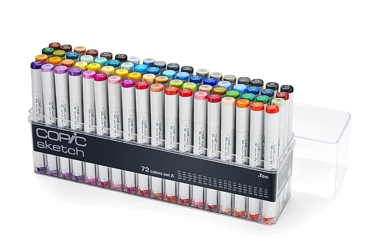 COPIC Sketch Lot de 72 Marqueurs de dessin Assortiment A - Image 1