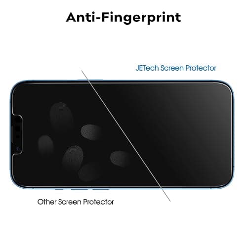 JETech Privacy Screen Protector for iPhone 13, 2+2 Pack | Anti-Spy Tempered Glass, with Camera Lens Protector, Easy Installation Tool thumbnail 7