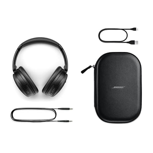 Bose QuietComfort Headphones - Wireless Bluetooth Headphones, Active Over Ear Noise Cancelling and Mic, USB-C Charging, Deep Bass, Up to 24 Hours of Playtime, Black thumbnail 6