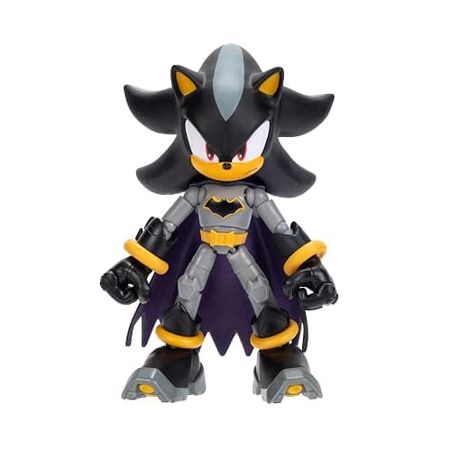 DC X Sonic Collectable Action Figures Shadow as Batman, Tails as Cyborg, Knuckles as Superman Featuring Highly Articulation Figures with Dynamic Posing thumbnail 4