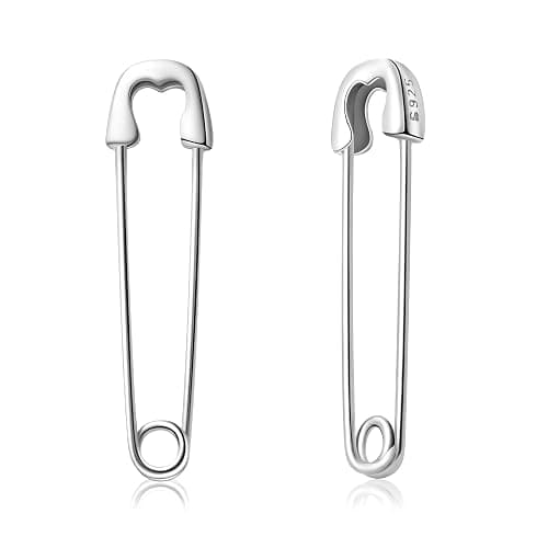 CHIC & ARTSY 925 Sterling Silber Büroklammer Ohrringe - Mode Knorpel Pin Ohrringe für Frauen - Image 1