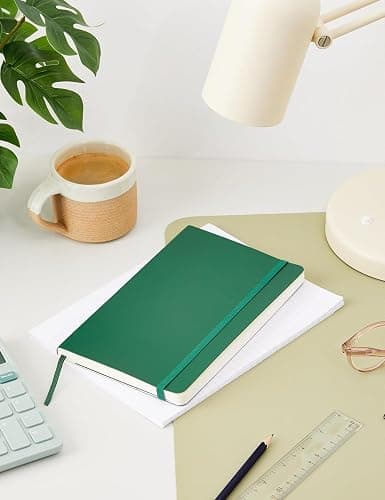 Moleskine Classic Notebook, Soft Cover, Large (5" x 8.25") Ruled/Lined, Myrtle Green, 192 Pages thumbnail 2