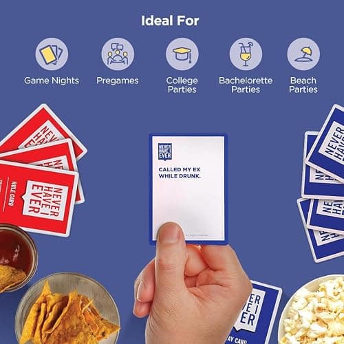 Never Have I Ever Card Game - Expansion Pack One, The Ultimate Adult Party Game Starter Pack, Spice Up Your Next Game Night, Pregame, or Icebreaker, Includes Wild and Hilarious Prompts, Ages 17+ thumbnail 7