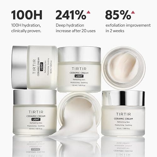 TIRTIR Ceramic Cream | Deep moisturizer for Glass Skin, Polyglutamic acid, Centella Asiatica Extract, Strong skin barrier, Lightweight, Mild, Nature derived ingredients, Dry skin, Korean skincare thumbnail 5