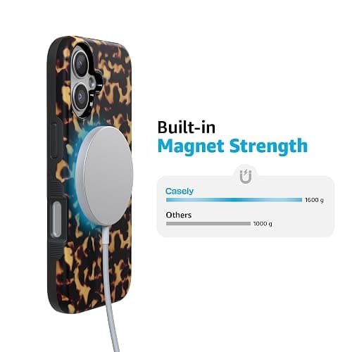 Casely iPhone 17 Case | Shell Shocked | Tortoise Print | Compatible with MagSafe | Bold Protective Design thumbnail 7