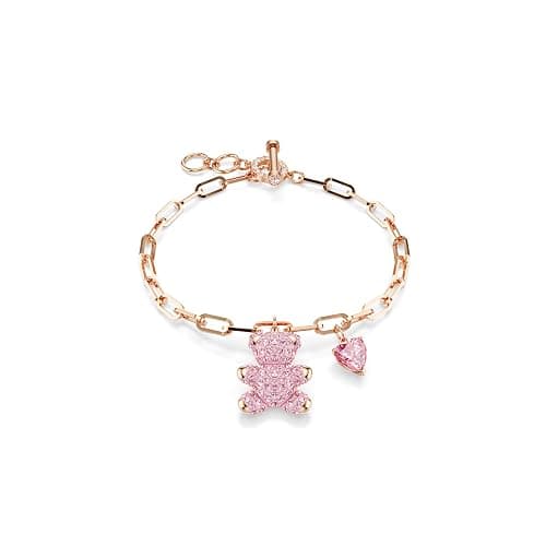Swarovski Teddy bracelet Bear, Pink, Rose gold-tone finish - Image 1