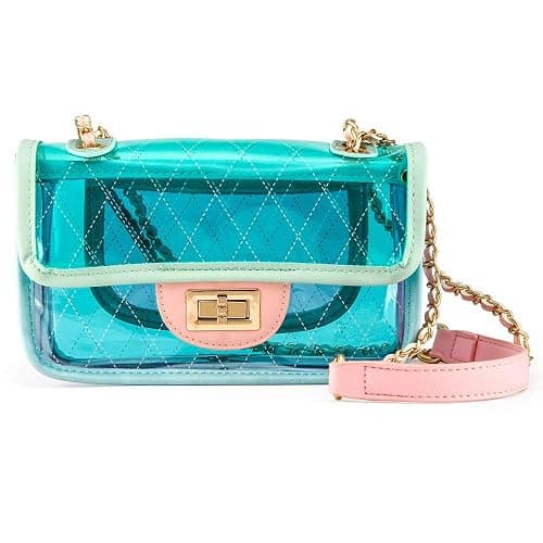 OCT17 Women Mini Transparent Plastic Crossbody Durable Summer Shoulder Bag Purse - Image 1