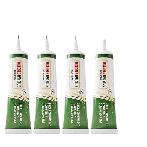 Squishy Glue, Clear Silicone Adhesive for TPR TPE TPU Rubber Repair (4pcs, 60ml) - Image 1