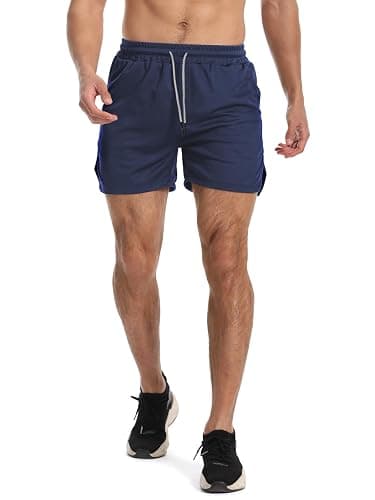 Aolesy Men's Gym Workout Shorts 5" - Large thumbnail 5