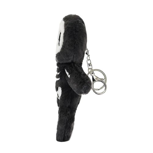 CNAANA Halloween Black Skull Plushies Figure, Skeleton Stuffed Toy for Holiday Decor & Gifting (7.6inch) thumbnail 5