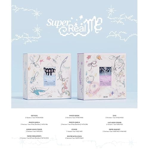 ILLIT [1st Mini Album 'SUPER REAL ME'](SUPER ME Ver.) + 3 Extra Photocards Set thumbnail 2