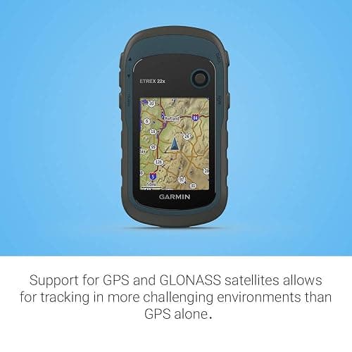 Garmin 010-02256-00 eTrex 22x, Rugged Handheld GPS Navigator, Black/Navy thumbnail 9