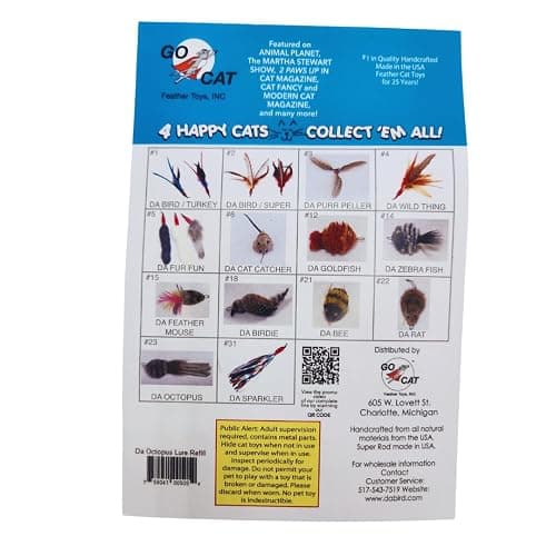 GoCat Da Octopus Lure Cat Toy Refill, 1 Count thumbnail 3