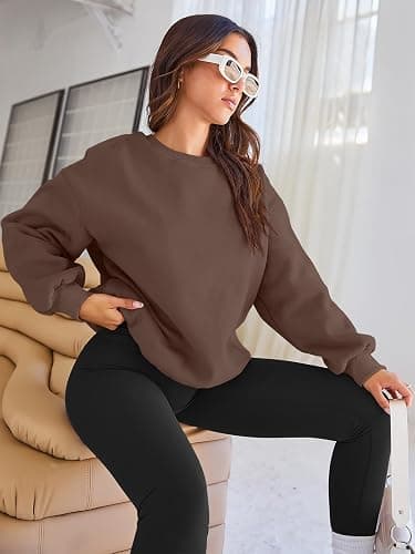 EFAN Womens Sweatshirts Oversized Crewneck Y2K Fleece Hoodies Fall Fashion 2025 Teen Girls Cute Winter Clothes Sweater thumbnail 2