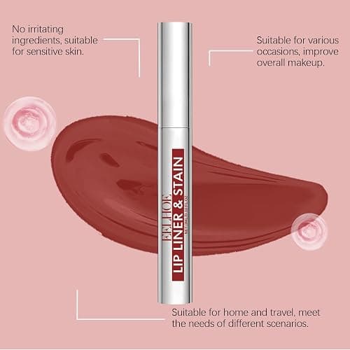Peel Off Lip Stain Tattoo Set, 3 Colors Peel Off Lip Liner, Removable Lip Liner Set, Matte Finish Waterproof Lip Liner Pencil, Transfer-proof Peel Off Lip (3Colors/Set, B) thumbnail 3