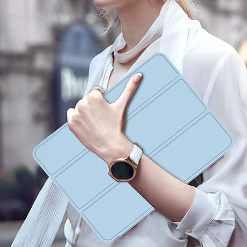 ZryXal iPad Air 11 Inch Case M3 2025 / M2 2024, iPad Air Case 5th Generation/4th Generation 2022/2020 10.9 Inch [Support Touch ID and Auto Wake/Sleep] (Sky Blue) thumbnail 7