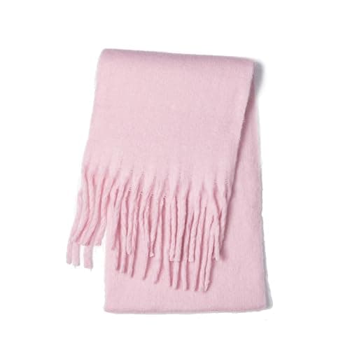 TUSHUSTY Winter Women Chunky Scarf Warm Blanket Big Thick Large Oversized Wrap Colorful Long Solid Scarves thumbnail 3