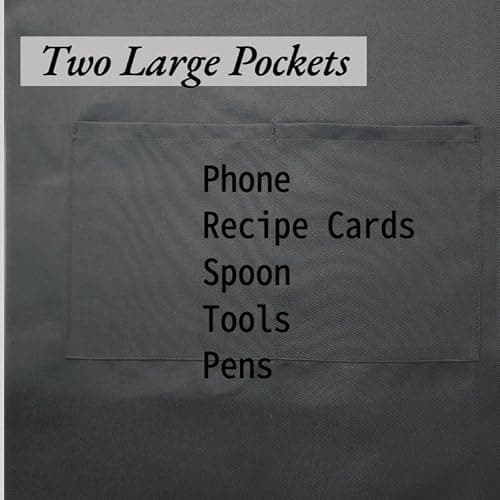 Kuche Shields Basic Kitchen Aprons For Women With Pockets For Cooking Grilling Bbq, Chef White Apron For Adults thumbnail 5