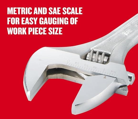 CRAFTSMAN Adjustable Wrench Set, 3-Piece All Steel, Metirc and SAE Scale (CMMT12001) thumbnail 4