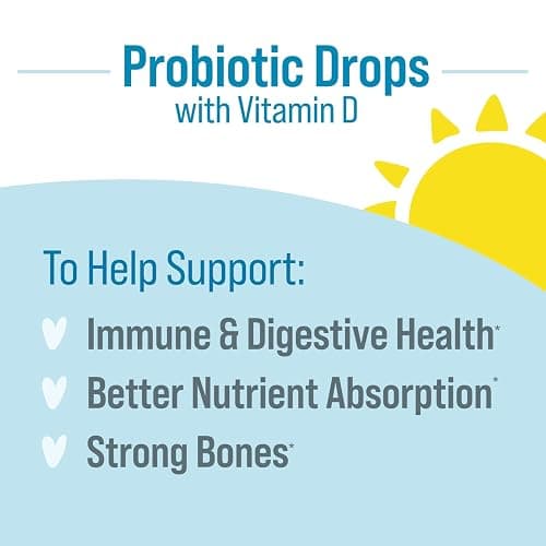 Culturelle Baby Probiotic Drops + Vitamin D, Immune & Digestive Health Support for Babies, Infants & Newborns 0-12 Months, 30 Day Supply, Gluten Free & Non-GMO, 9ml - Baby Immune + Digestive Support Probiotic Drops thumbnail 5