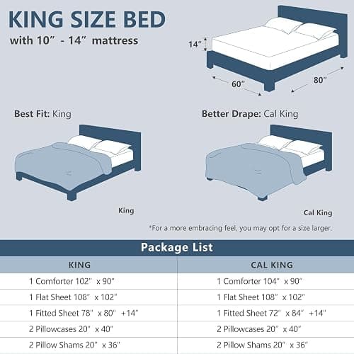 CozyLux King Size Comforter Set Black, 7 Pieces Bed in a Bag, Black Comforter King Size, All Season Bedding Sets with Stitch Quilted Comforter, Flat Sheet, Fitted Sheet, Pillowcases thumbnail 2