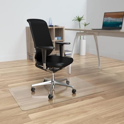 Amyracel Office Chair Mat, 30" x 48" Easy Glide Plastic Floor Mat, Clear Computer Desk Chair Mat for Hardwood Floor thumbnail 7