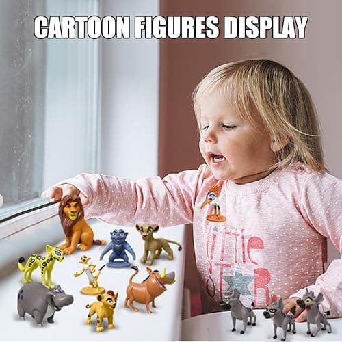 Minaso 12-Pc Mini Animal Action Figures, Collectible Toys for Kids, Perfect for Cake Toppers & Desktop Decorations thumbnail 5