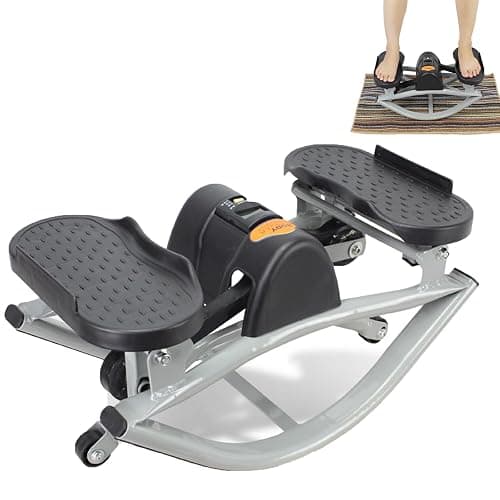 Rock Stepper, Low-Impact Lateral Rocking Home Stepper for Knees & Joints – Side-to-Side Motion Cardio Machine, Compact Portable Fitness Trainer for Home Gym - Image 1