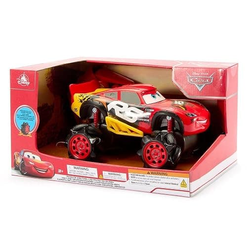 Disney Store Official Lightning McQueen Light-Up Remote Control Car - Lightning McQueen RC Car with Monster Truck Wheels, 2.4GHz Radio Controlled RC Toy with 360° Spin & Light-Up Smoke Effect thumbnail 5