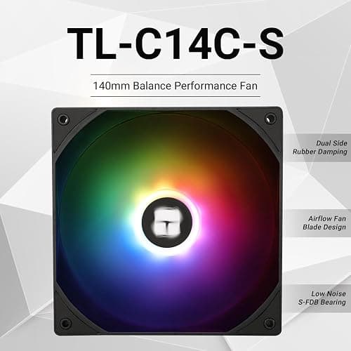 Thermalright 140MM Quiet PWM Fan, 1500RPM, Desktop Case Cooling Fan thumbnail 2