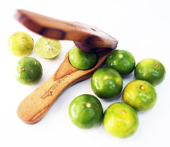 Wooden Lemon Lime Squeezer - Heavy Duty Manual Citrus Press for Extracting Juicer thumbnail 5