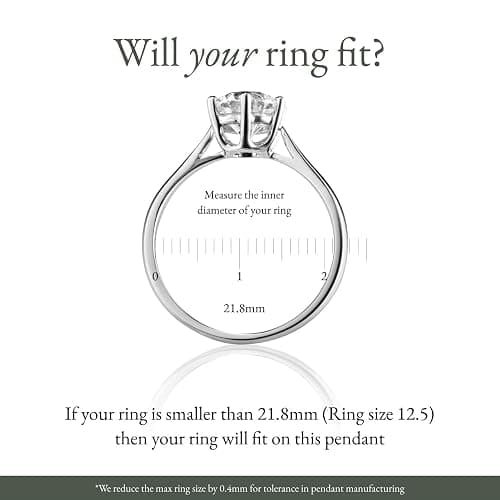 Emily C Ring Holder Necklace - Stainless Steel Necklace with Gold Finish - Engagement Gift for Doctors & Nurses - Gold Jewelry for Mom or Grandmother thumbnail 6