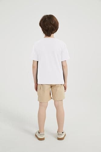 6 Pack Cotton Kids T Shirts Basic Short Sleeve Boys Girls Shirts(2-14Y) thumbnail 6