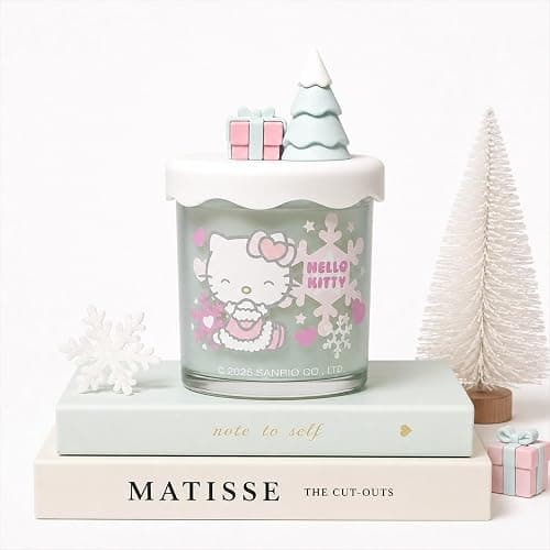 Hello Kitty Seasonal Candle – 213g 1-Wick Candles 35hr Burn Time – Sweet & Floral Fragrances Home Decor, Women Birthday Candle Gift (Frosted Berries) thumbnail 2