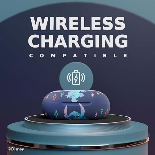 Disney Lilo and Stitch Bluetooth Earbuds w/Charging Case- Wireless Headphones w/Built-in Mic+ Up to 30 Hrs Playtime- Lilo and Stitch Gifts for Girls,Boys,Women,Men,All Fans of Lilo and Stitch Stuff thumbnail 5