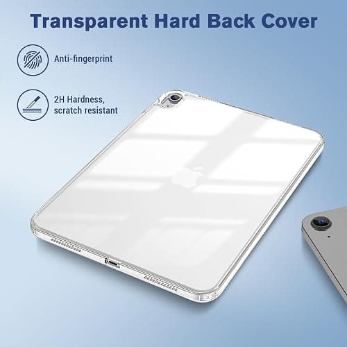 ProCase Clear Case for iPad 11th Generation（A16） 2025 11 Inch/ 10th 10.9 Inch 2022, Slim Light Transparent Anti-Yellow Back Cover for iPad 11/10 Gen 11" 10.9" -Clear thumbnail 4