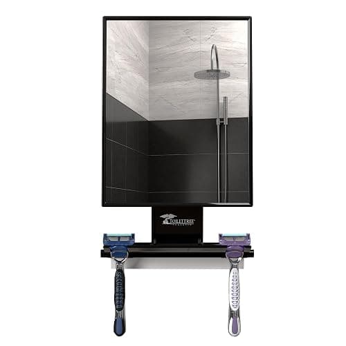 ToiletTree Products Fogless Shower Mirror - Anti-Fog Mirror - Adjustable Shaving Mirror with a Squeegee - Rust-Proof, Impact-Resistance Bathroom Shower Mirror - Tall thumbnail 9