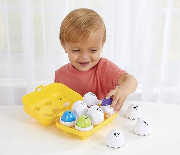 Kidoozie - Peek 'N Peep Eggs - Baby Match Up Toy with Lights and Music | Crack open the surprises - match, peek and press for lights and music that reward curious little explorers, Ages 6+ Months thumbnail 6
