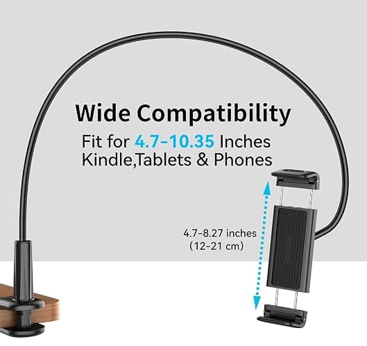hogance Support pour Tablettes pour la Lecture Kindle avec RF Télécommande Tourne Page (HKRC005, Vert), Support pour eReaders et Télécommande Liseuse, Accessoires pour la Lecture Kindle/iPad/Tablets thumbnail 7