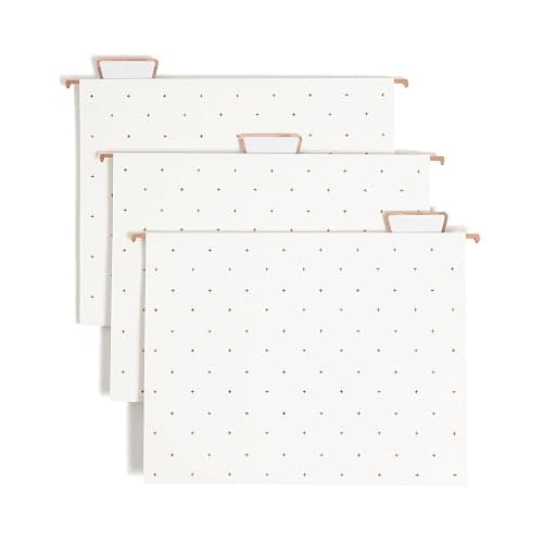 U Brands Desktop Fashion Filing Set, Desktop Organizer, Rose Gold Wire Metal, 10 Piece Office Gift Set (2104U00-01) thumbnail 8