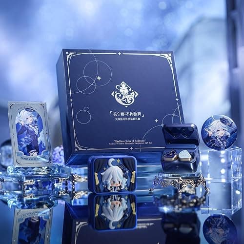 Genshin Impact Endless Solo of Solitude Furina Wireless Bluetooth Earphones Gift Box thumbnail 2