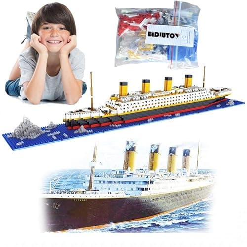 Titanic Model Building Blocks Micro Mini Bricks 3D Puzzle Set Educational Toys thumbnail 4