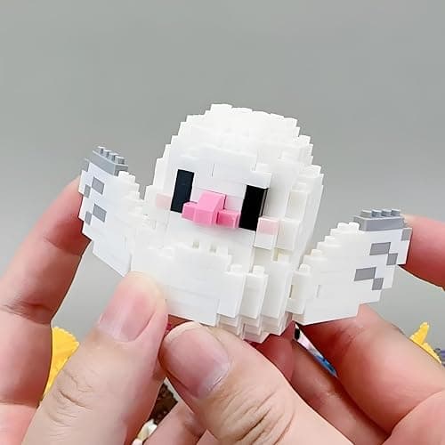 HJPLPXH Parrots 12 Bird Micro Building Block Sets Birthday Gift for Kids | Animals Buildling Model Kits, Mini Bricks Birds Series Toys for Kids thumbnail 7