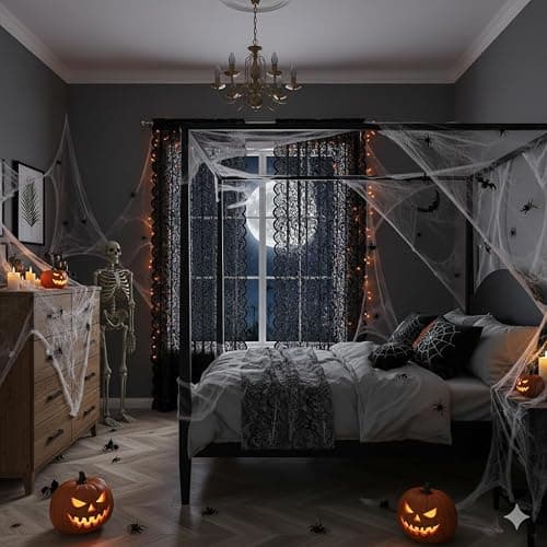 Bujasso Black Sheer Lace Curtains 54 inch Elegant Vintage Floral Short Curtain Panels for Kitchen Living Room Bedroom Light Filtering Black Drapes Window Treatment Sets Rod Pocket 2 Panels 54" Wx54 L thumbnail 2
