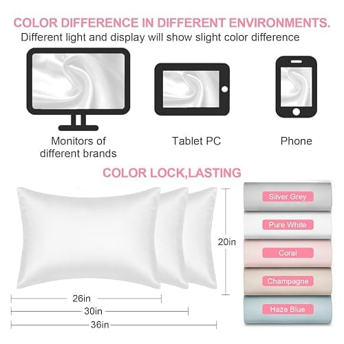white silk pillow case (pack of two) thumbnail 2